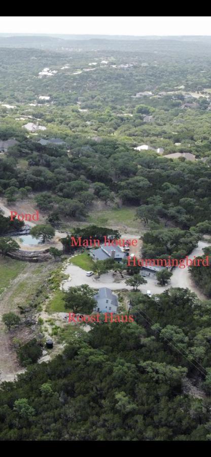 Hummingbird Haus - Hill Country Views On 20 Acres With Firepit Villa Spring Branch Екстериор снимка